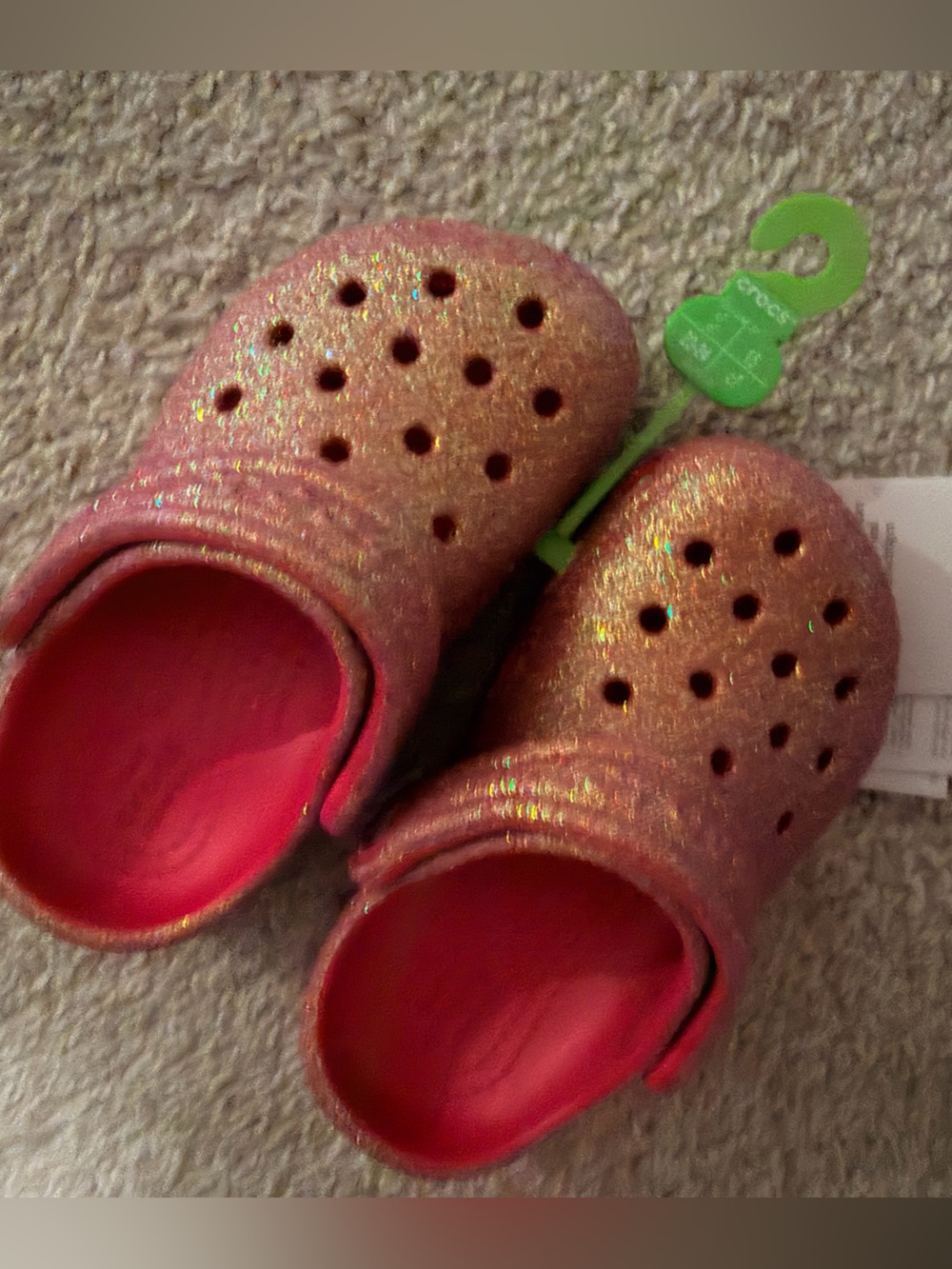 Kids Glitter Clog Shoes - Pink toddler c7